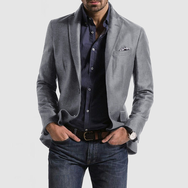 Dorian – Checked Single-Breasted Blazer With Button Closure
