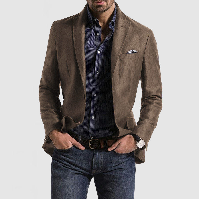 Dorian – Checked Single-Breasted Blazer With Button Closure