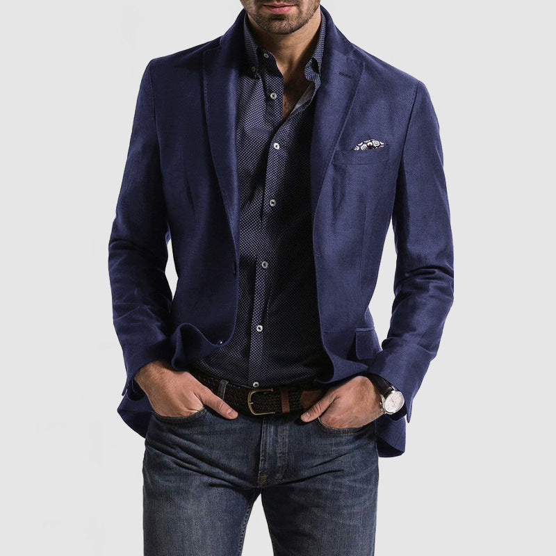 Dorian – Checked Single-Breasted Blazer With Button Closure