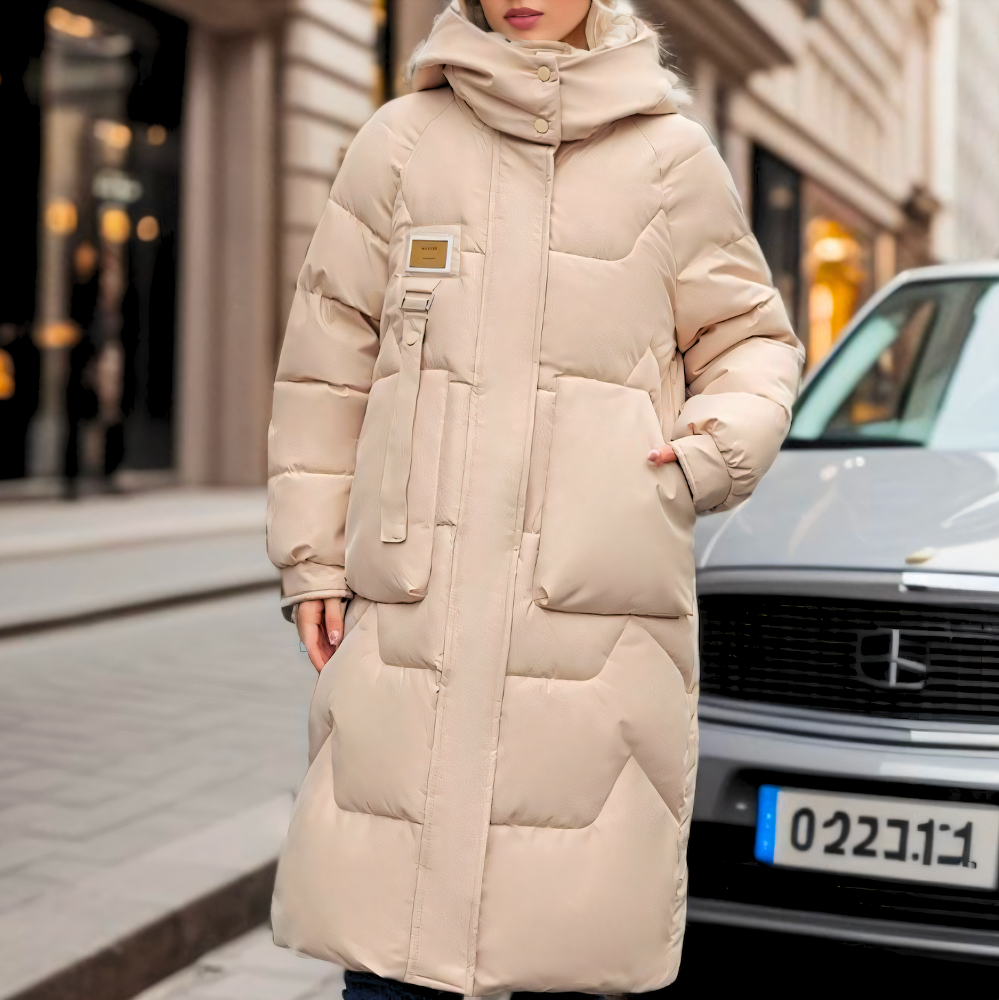 Norvia – Long Puffer Coat With Quilted Padding