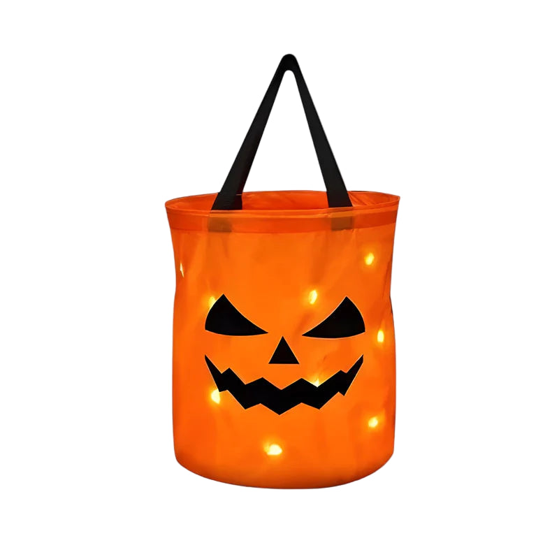PumpkinGlow - LED Pumpkin Candy Basket For Halloween Decoration