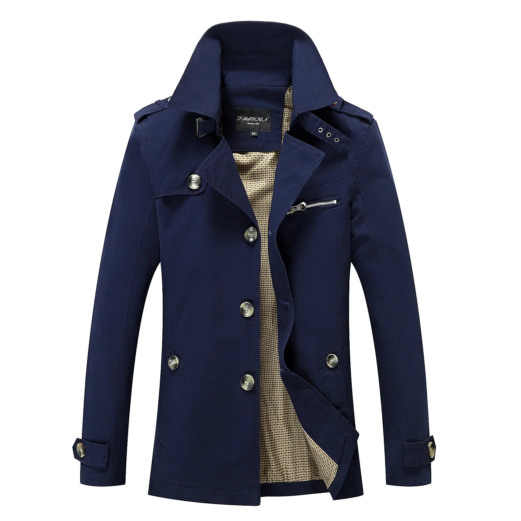 Victor - Long Trench Coat With Tailored Design