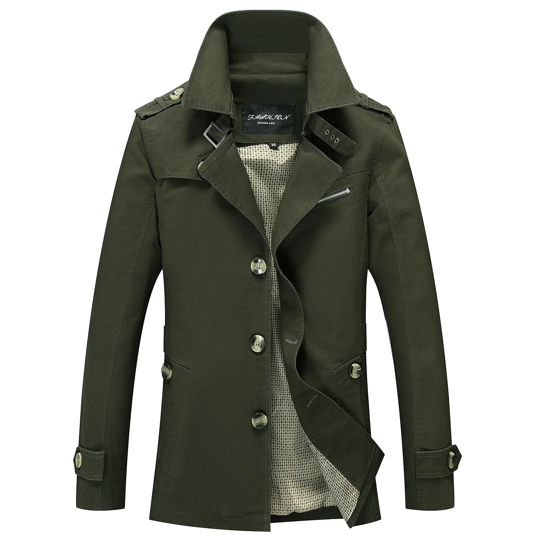 Victor - Long Trench Coat With Tailored Design