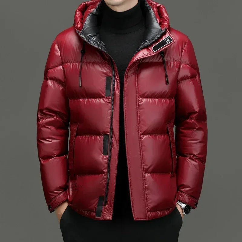 Orvion – Hooded Down Jacket With Extended Length