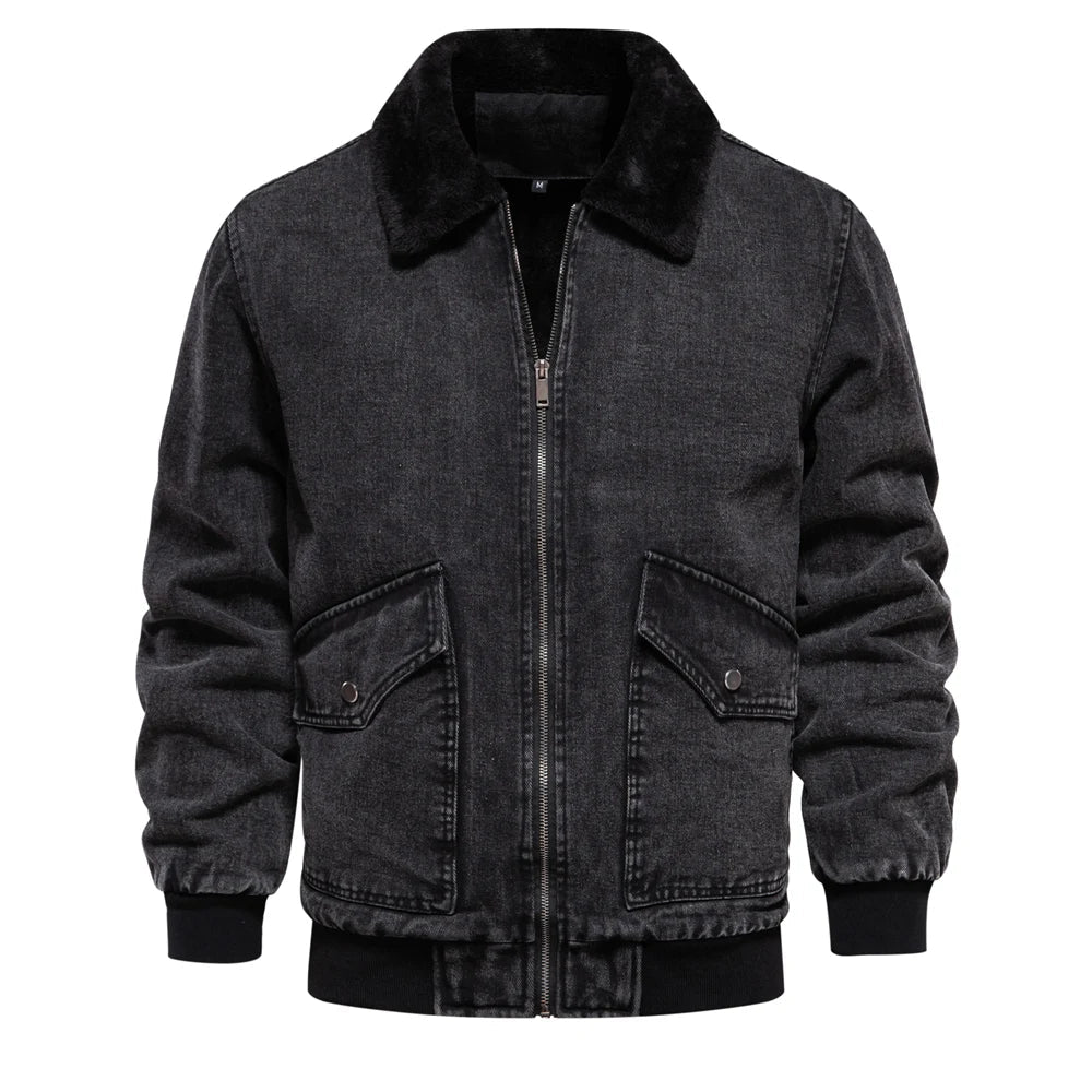 Arden – Denim Jacket With Shearling Lining