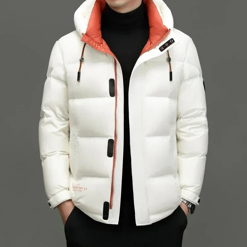 Orvion – Hooded Down Jacket With Extended Length