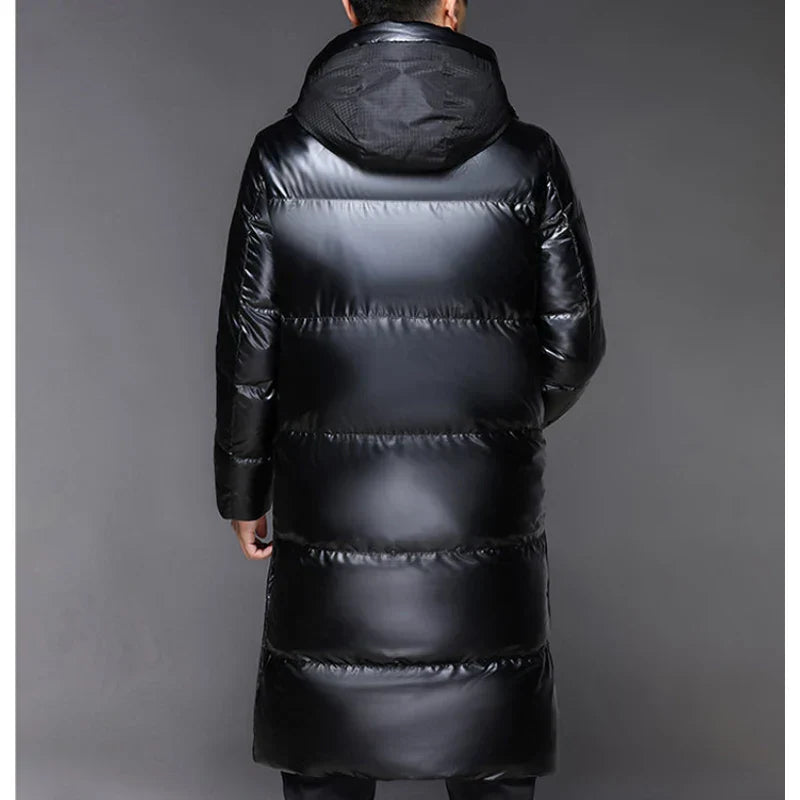 Neyvor – Long Hooded Jacket With Insulated Design