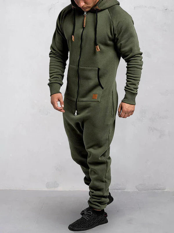 Ethan – Hooded Jumpsuit with Zipper and Pockets for Ultimate Comfort