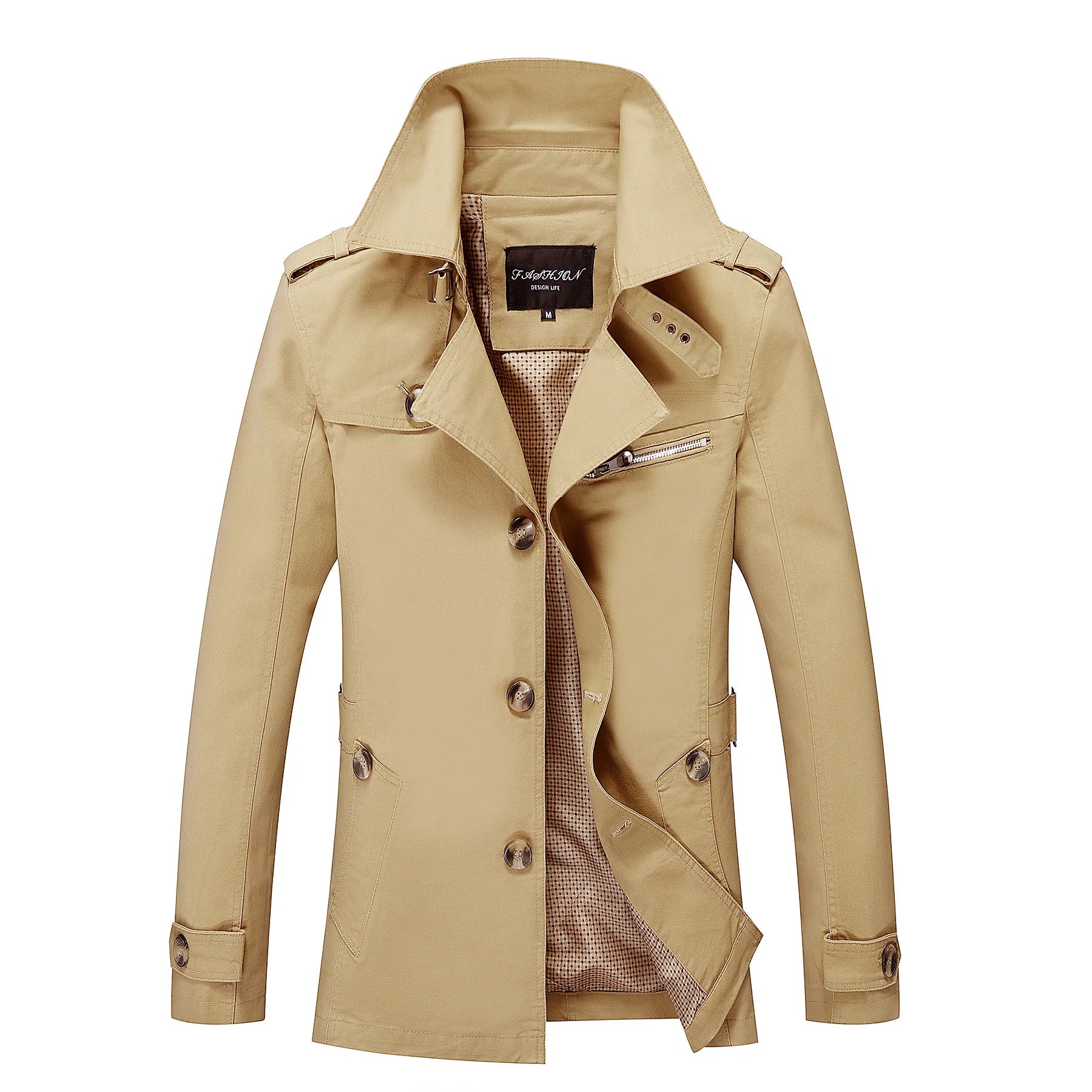 Victor - Long Trench Coat With Tailored Design