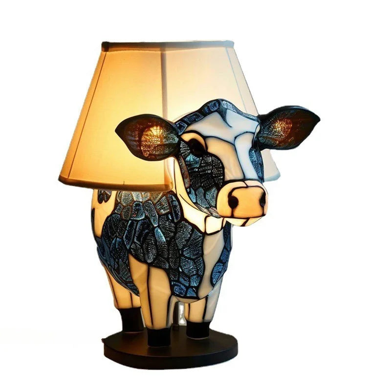 LuminaWild – Handmade Resin Art Lamp with 14 Colorful Animal Motifs