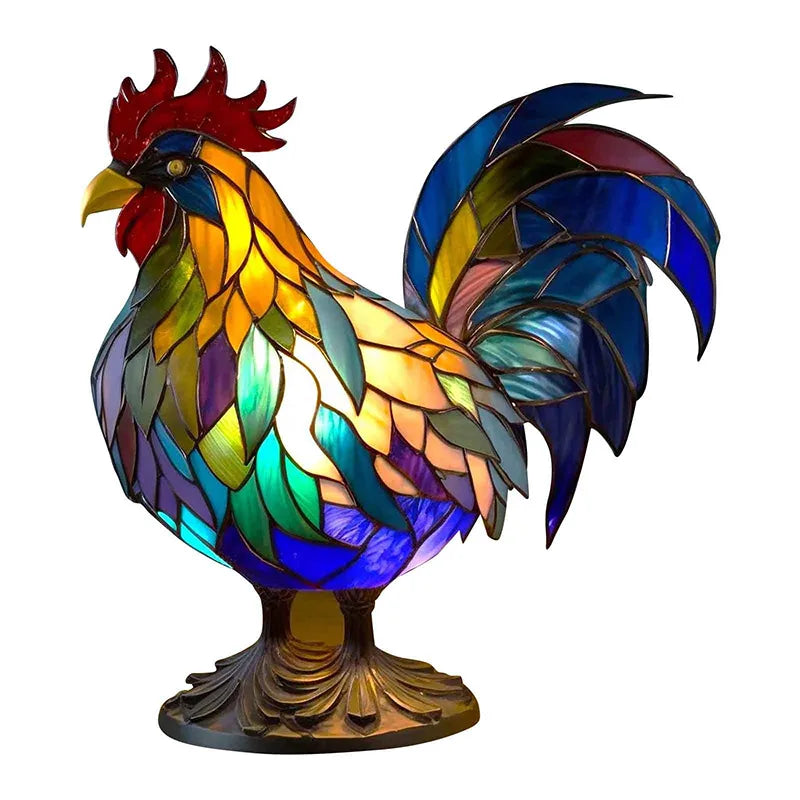 LuminaWild – Handmade Resin Art Lamp with 14 Colorful Animal Motifs