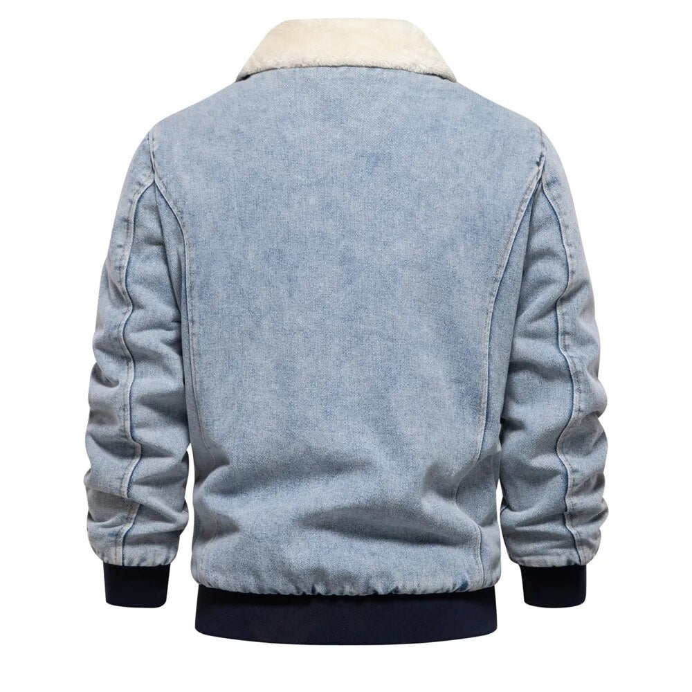 Arden – Denim Jacket With Shearling Lining