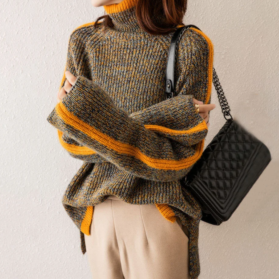 Zoey - Knitted Turtleneck Sweater With Fine Knit Design