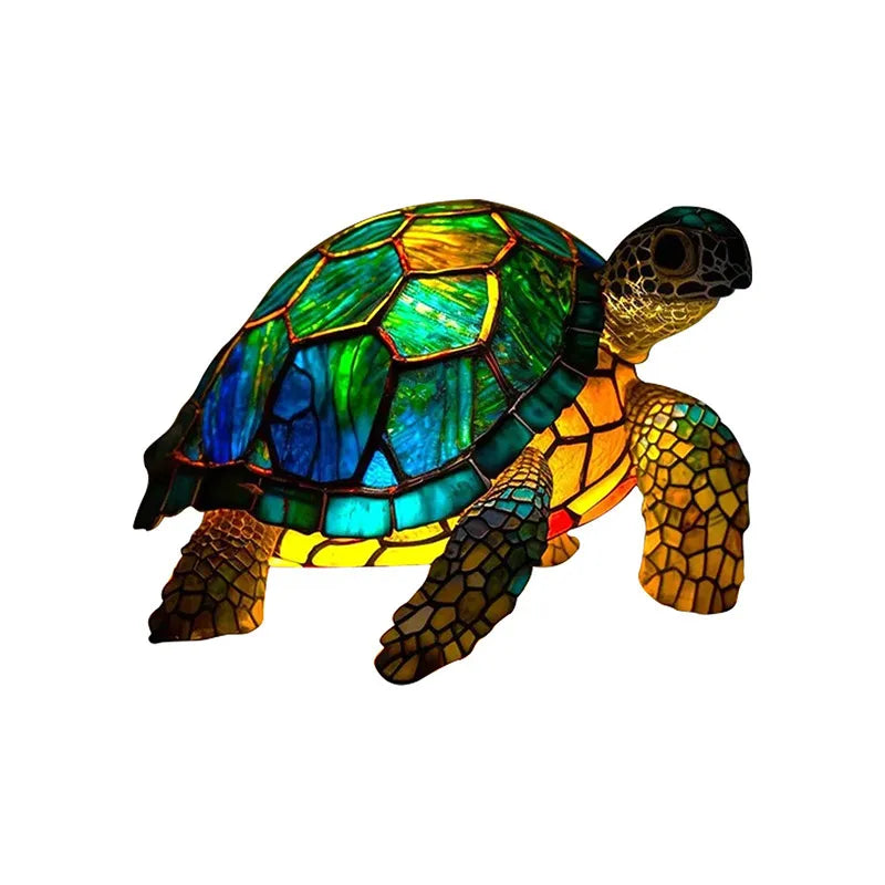 LuminaWild – Handmade Resin Art Lamp with 14 Colorful Animal Motifs