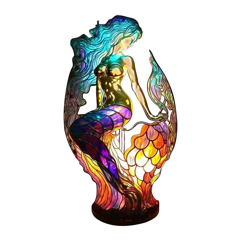 LuminaWild – Handmade Resin Art Lamp with 14 Colorful Animal Motifs
