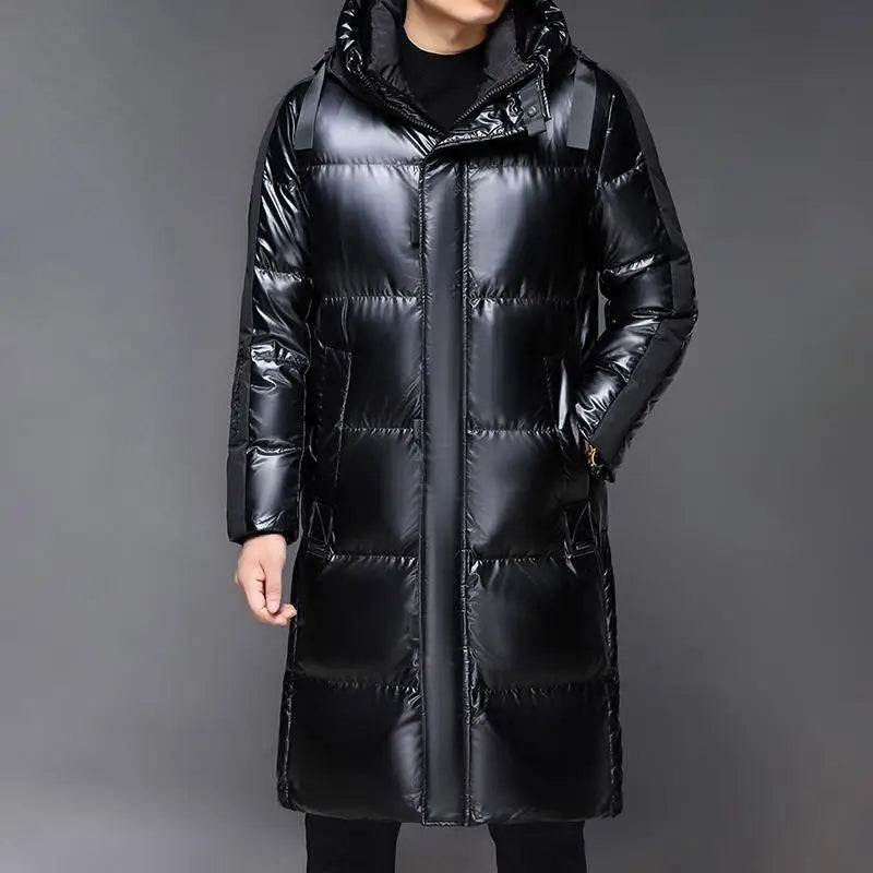 Neyvor – Long Hooded Jacket With Insulated Design