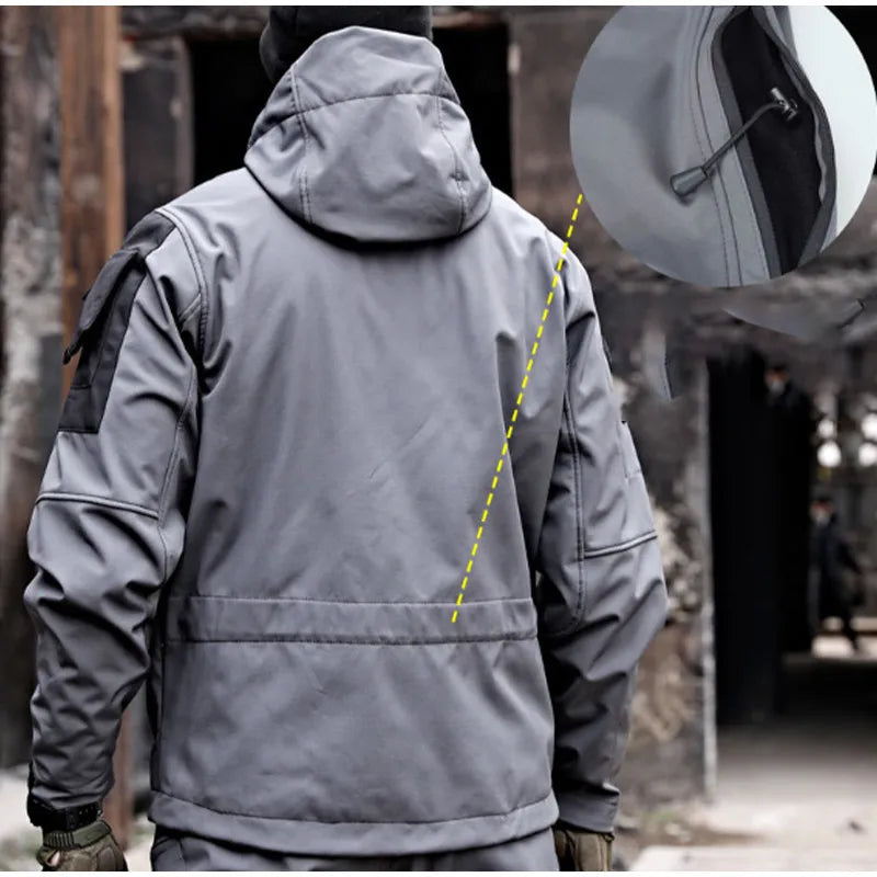 Logan – Water-Repellent and Wind-Resistant Outdoor Jacket with Stand-Up Collar