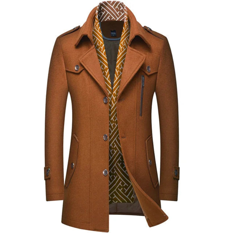 Adrian - Wool Coat With Inner Lining
