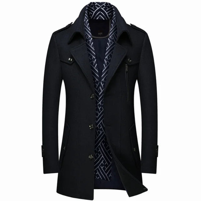 Adrian - Wool Coat With Inner Lining