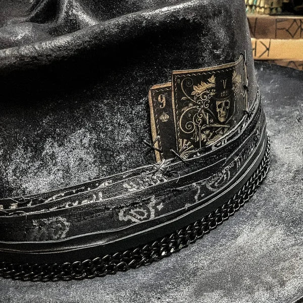 Corvian – Handmade Felt Skullcap With Structured Crown