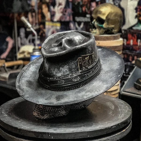 Corvian – Handmade Felt Skullcap With Structured Crown