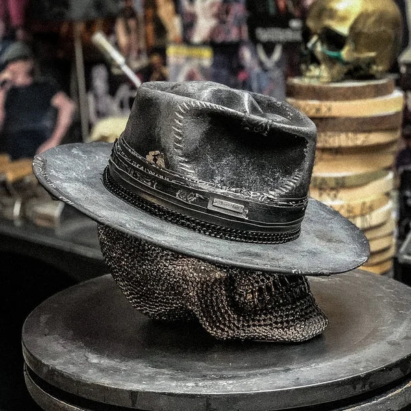 Corvian – Handmade Felt Skullcap With Structured Crown