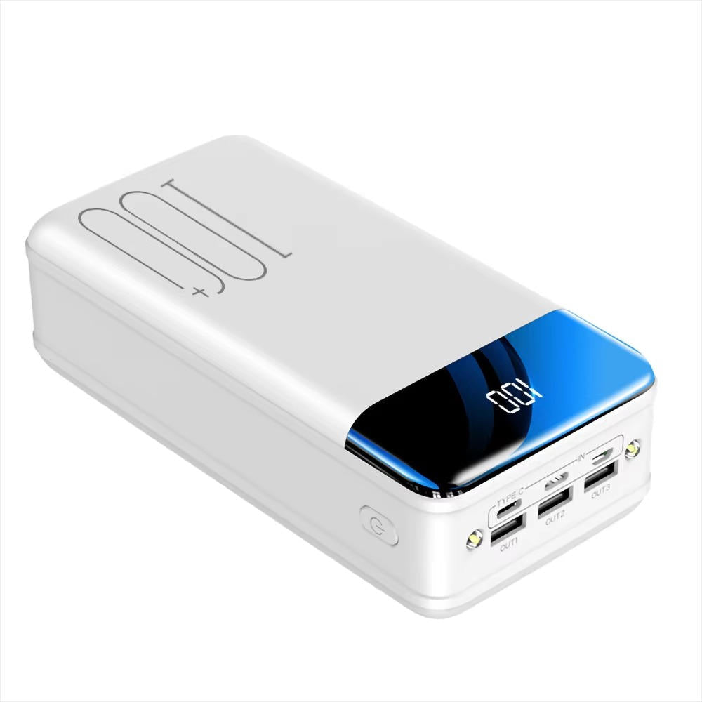 ChargeMax – High-Capacity Power Bank with Triple Port Fast Charging and LED Display