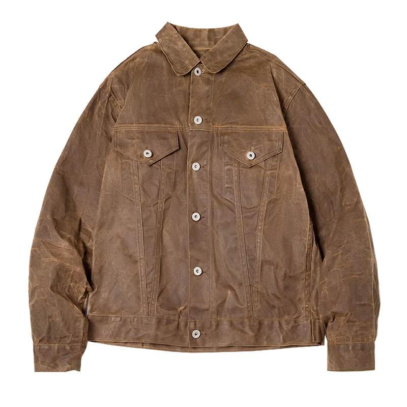 Bravero – Retro Style Jacket with Straight Hem and Long Sleeves