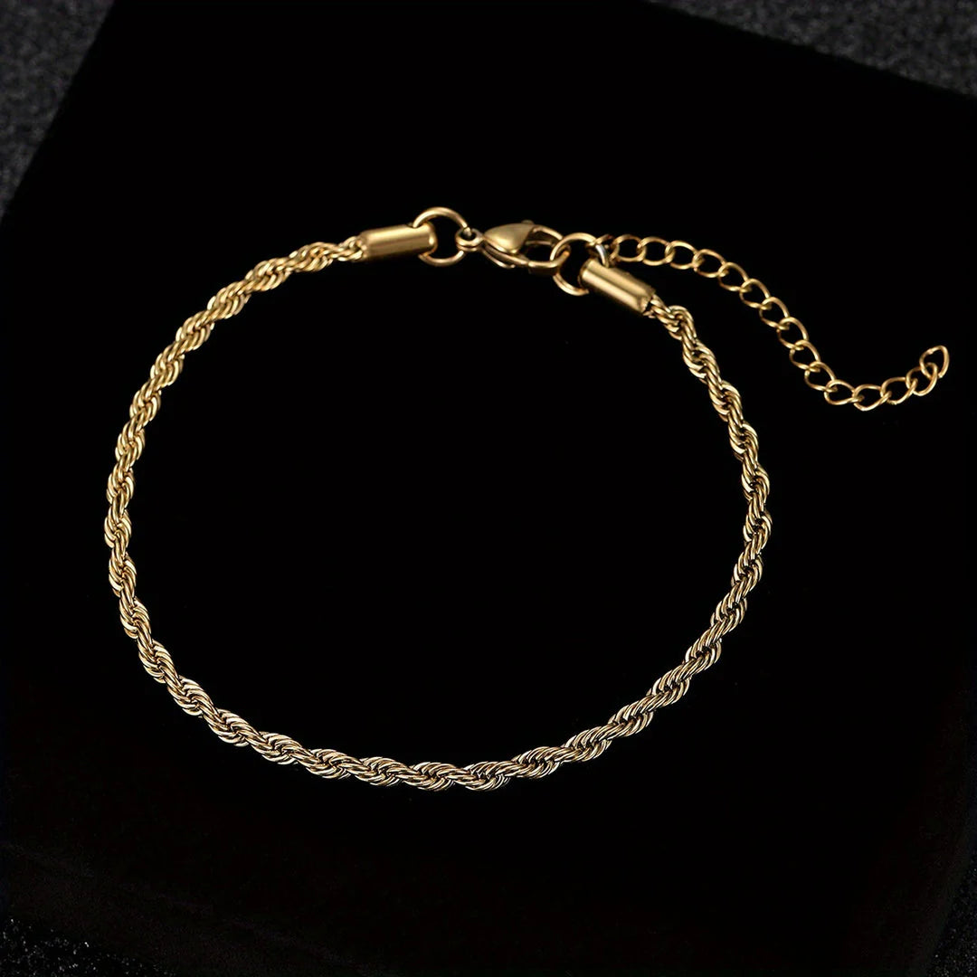 Victor – Bracelet With Twisted Rope Chain in Stainless Steel