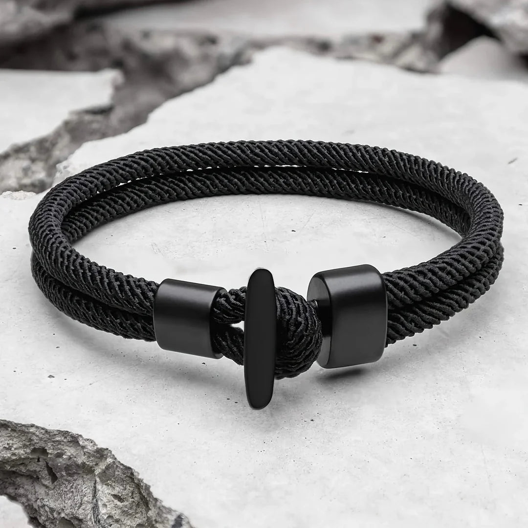 Otis – Bracelet With Braided Nylon Rope and Whale Tail Buckle