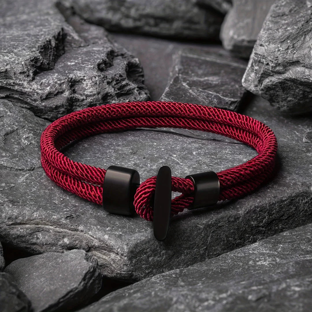 Otis – Bracelet With Braided Nylon Rope and Whale Tail Buckle