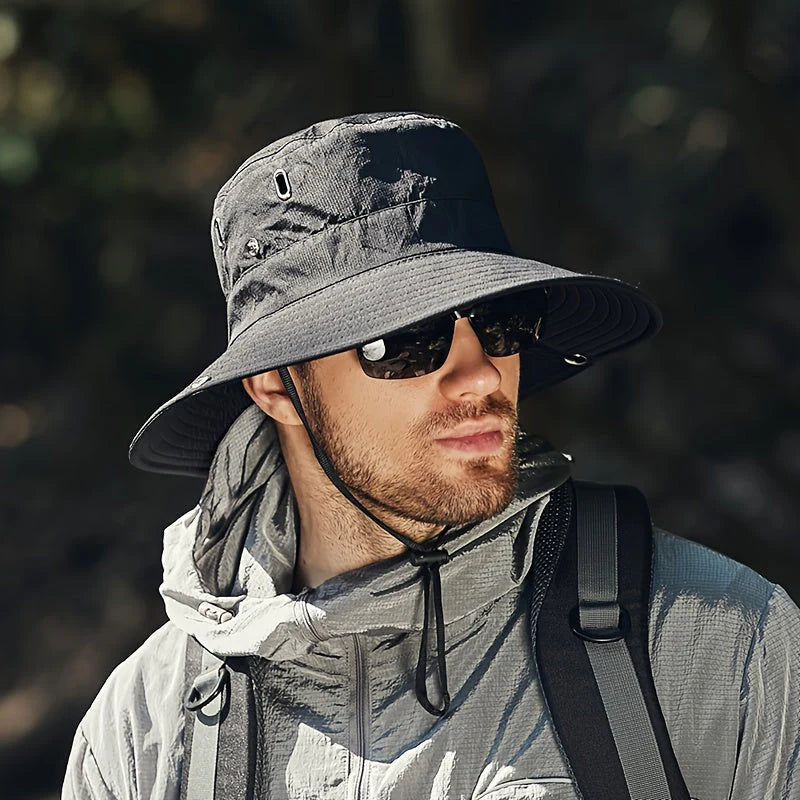 Tobias – Sun Hat With Polyester Fabric and Ventilation Panels