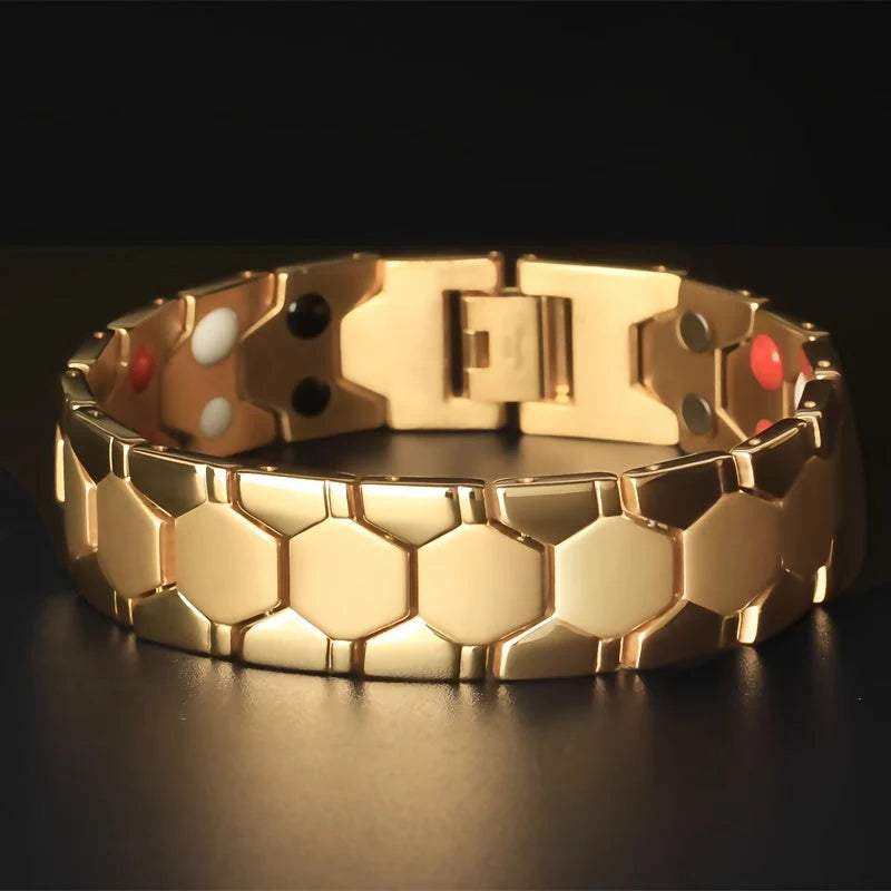 Darius – Bracelet With Titanium Steel and Adjustable Link Closure