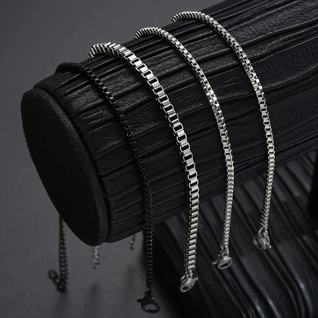 Matteo – Bracelet Set With Stainless Steel Links in 4-Piece Design
