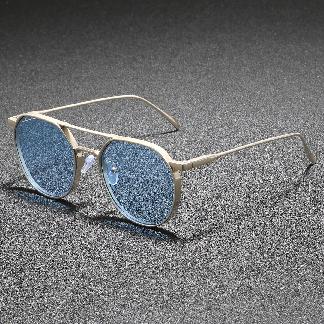 Felix – Round Metal Sunglasses With UV400 Lenses
