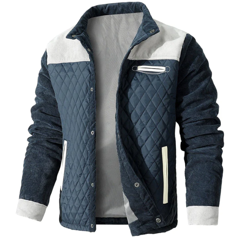 Adrian –  Slim Fit Quilted Jacket with  Multiple Pockets