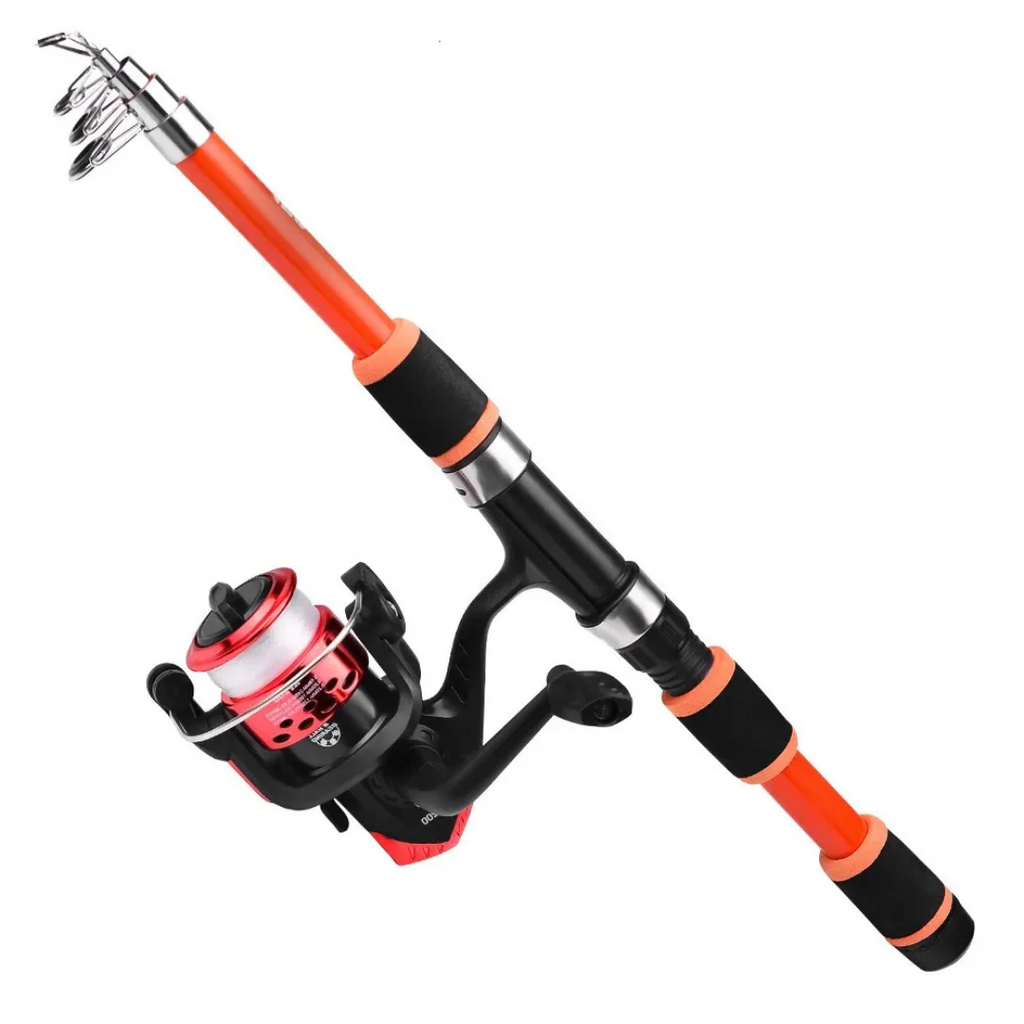 CatchMaster – Telescopic Fishing Rod Set with Spinner Reel and Accessories
