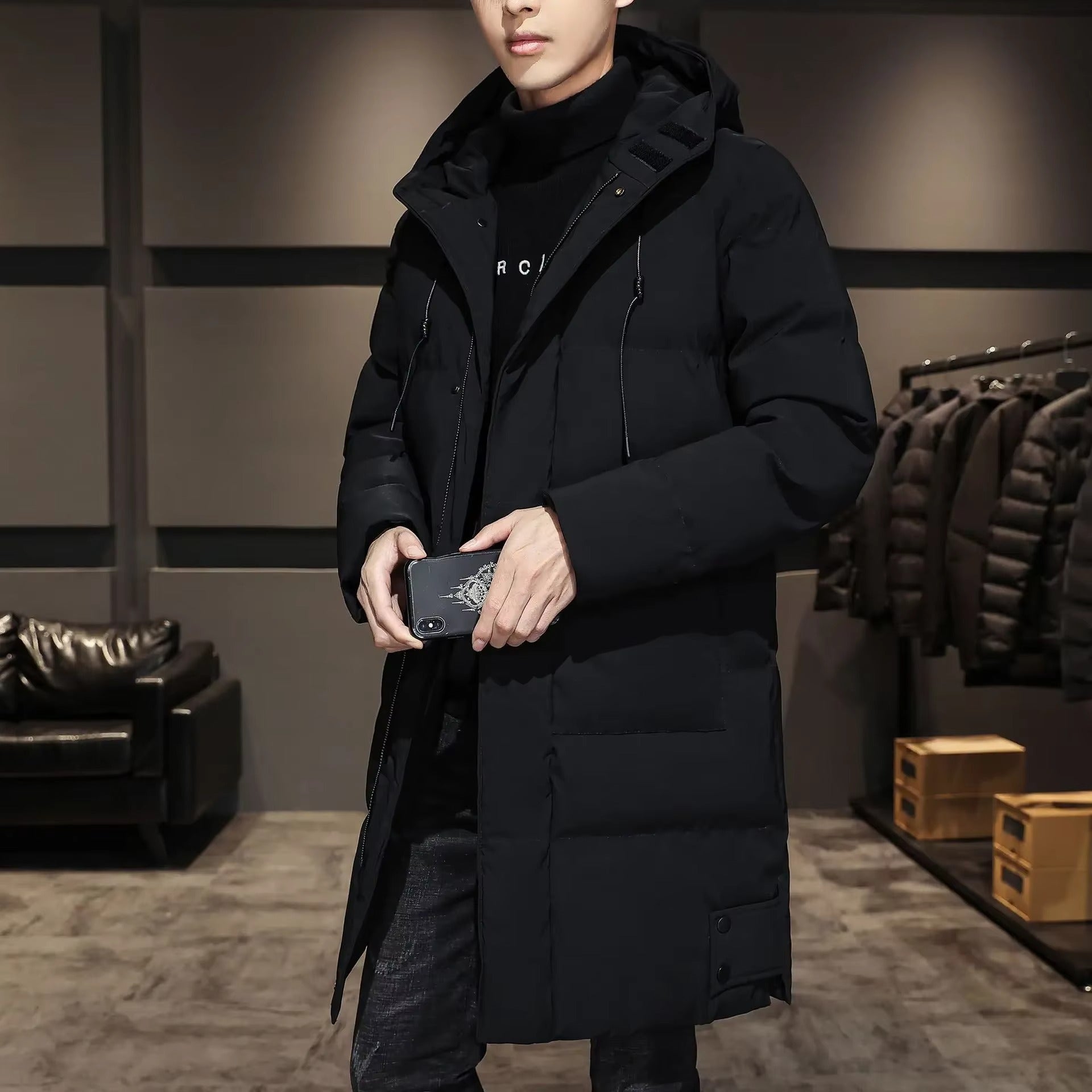 Davor – Insulated Hooded Jacket With Quilted Design