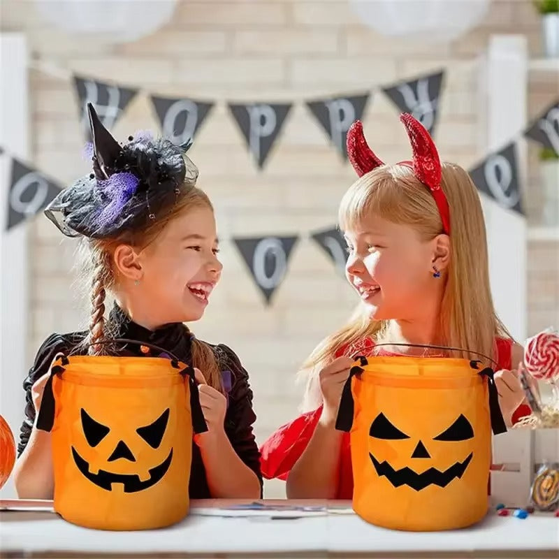 PumpkinGlow - LED Pumpkin Candy Basket For Halloween Decoration