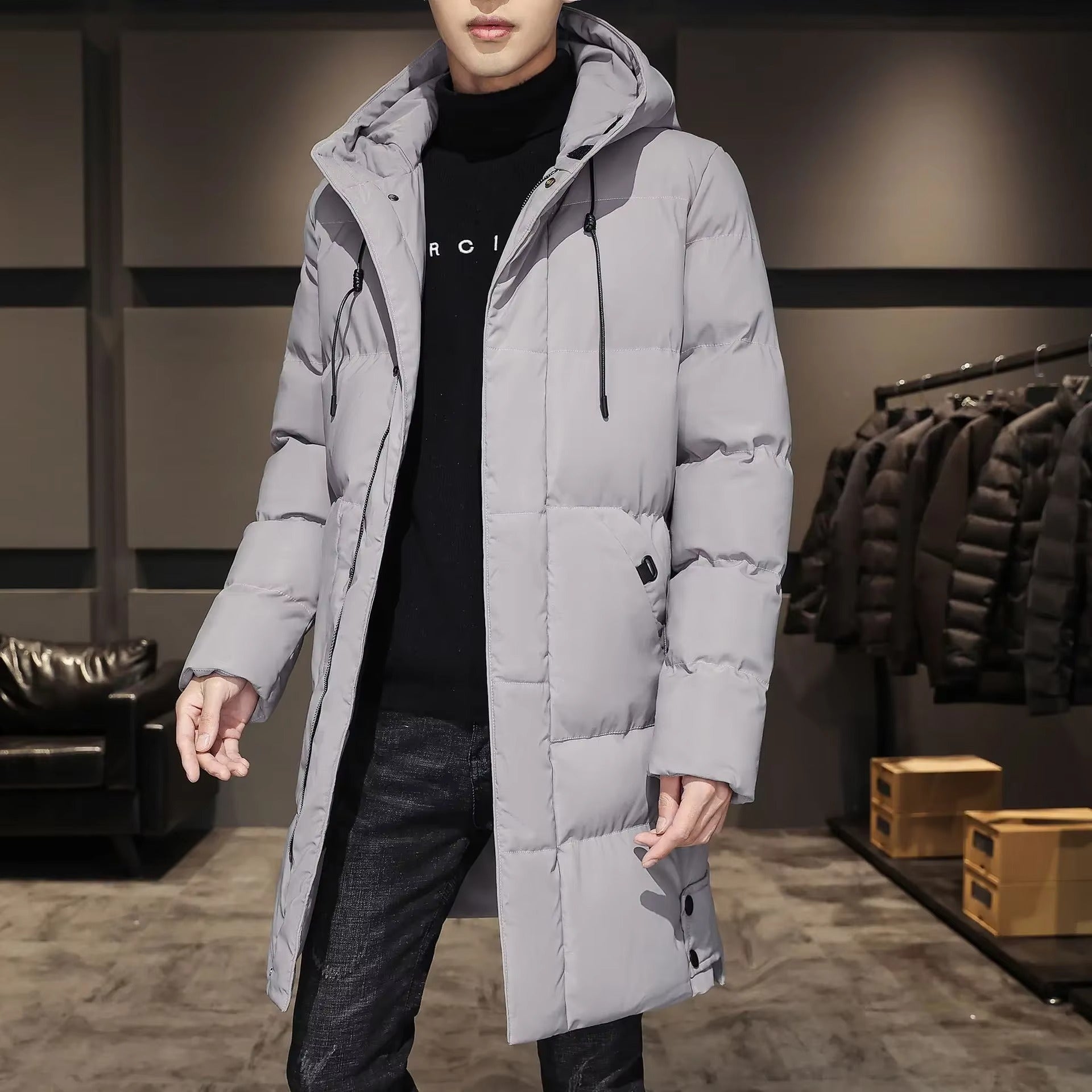Davor – Insulated Hooded Jacket With Quilted Design