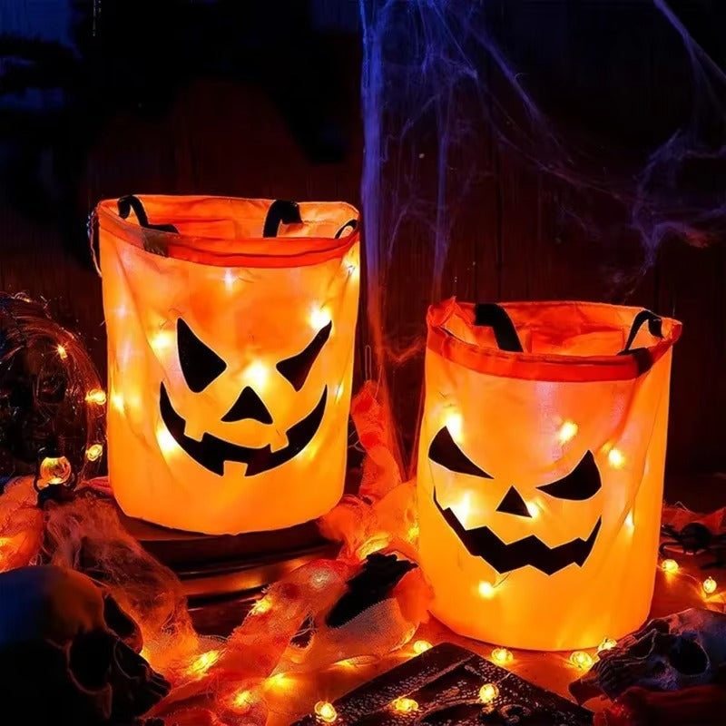 PumpkinGlow - LED Pumpkin Candy Basket For Halloween Decoration