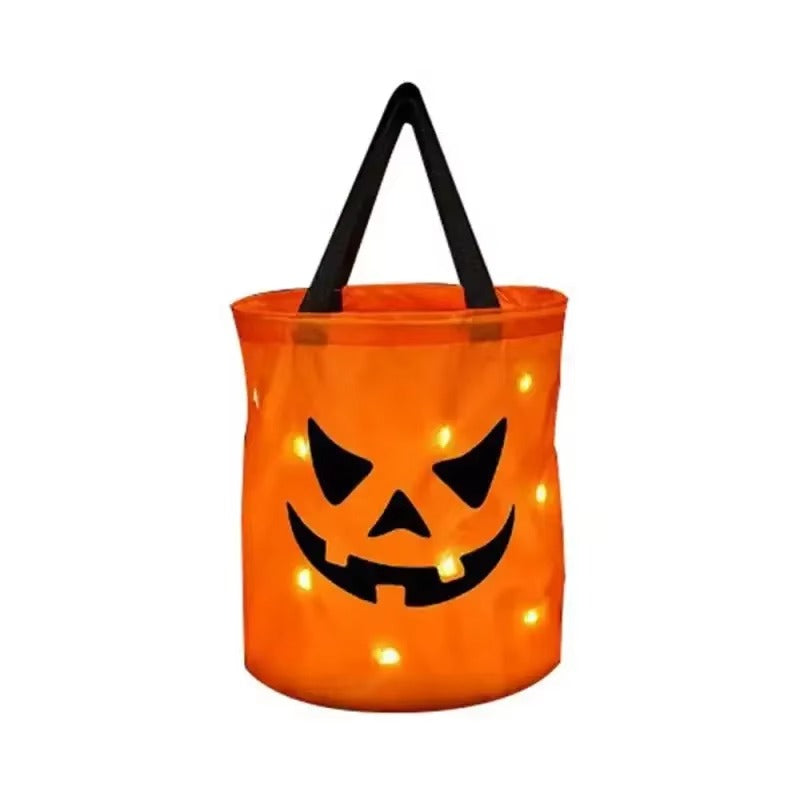 PumpkinGlow - LED Pumpkin Candy Basket For Halloween Decoration